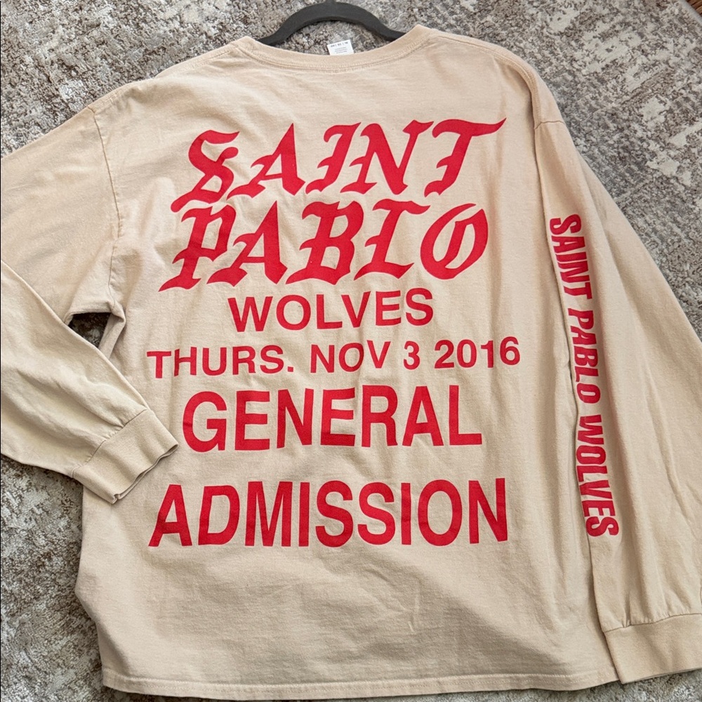 Saint Pablo Wolves Long Sleeve Shirt